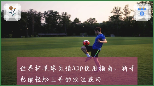 世界杯滚球竞猜App使用指南，新手也能轻松上手的投注技巧